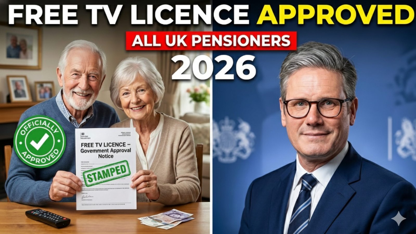 Free TV Licence Approved
